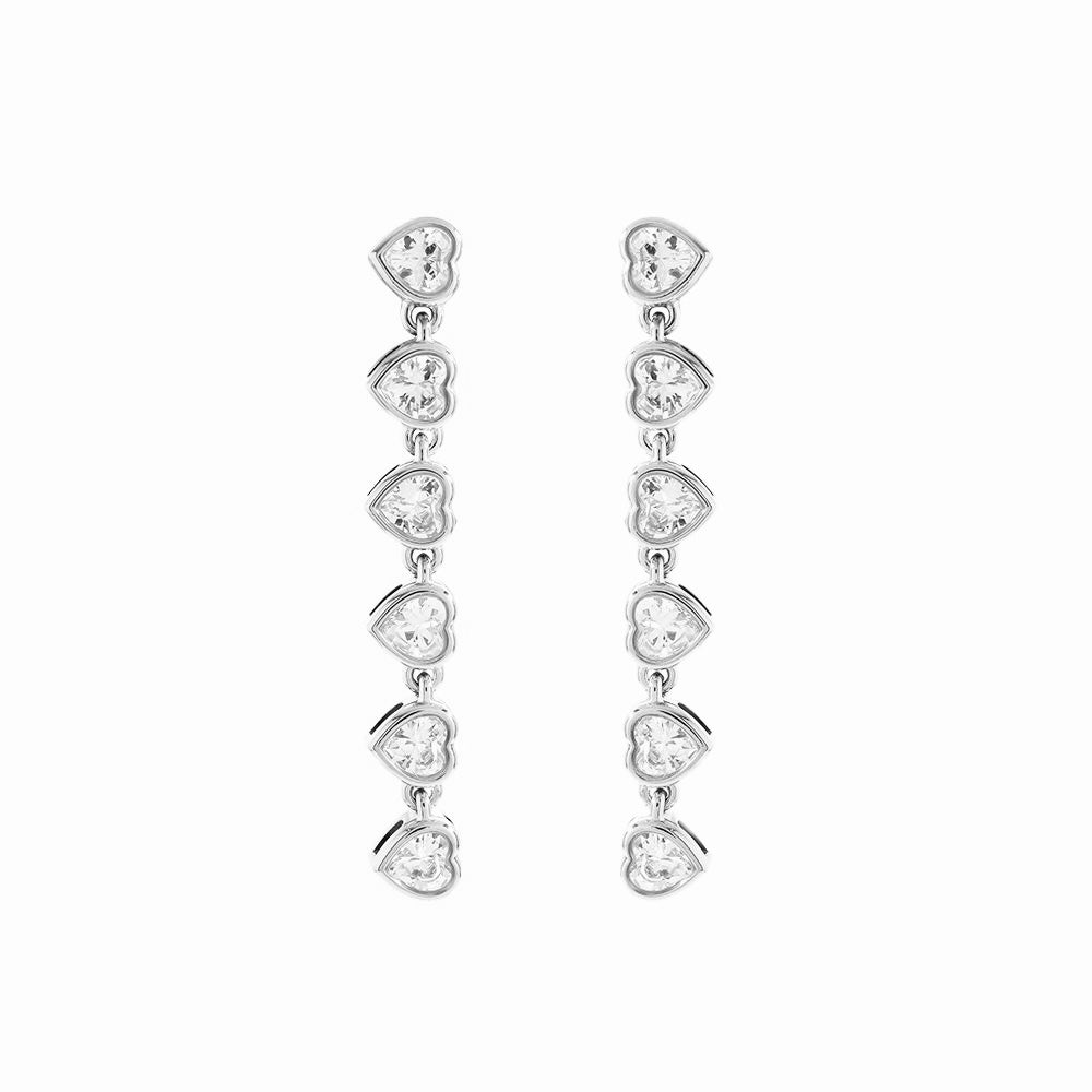 Oorbellen Diamond Hearts