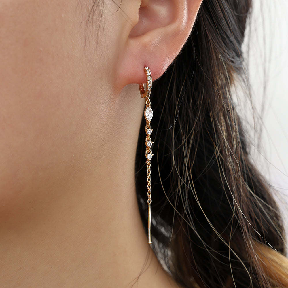 Oorbellen Diamond Chain