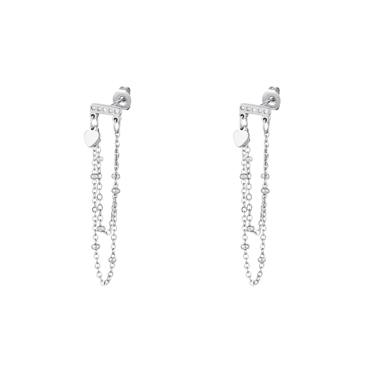 Oorbellen Double Chain